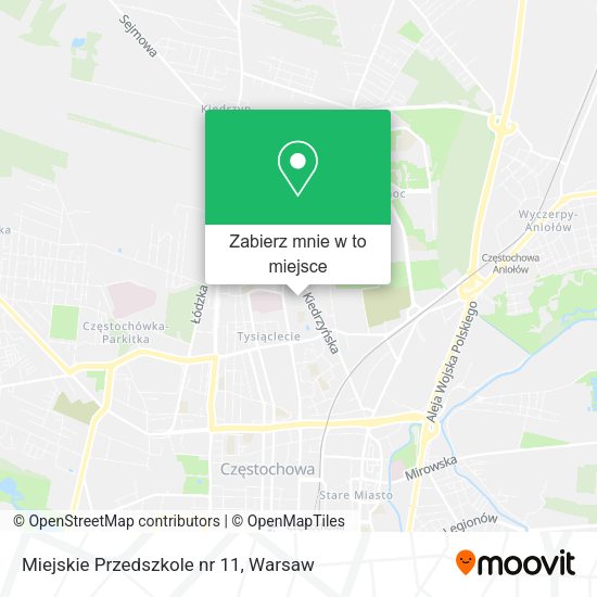 Mapa Miejskie Przedszkole nr 11