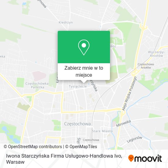 Mapa Iwona Starczyńska Firma Usługowo-Handlowa Ivo