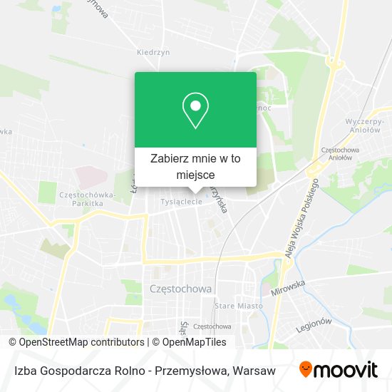 Mapa Izba Gospodarcza Rolno - Przemysłowa