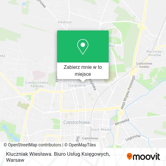 Mapa Kluczniak Wiesława. Biuro Usług Księgowych