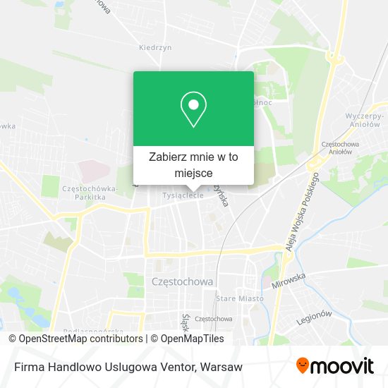 Mapa Firma Handlowo Uslugowa Ventor