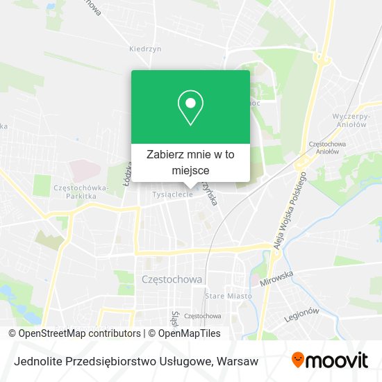 Mapa Jednolite Przedsiębiorstwo Usługowe