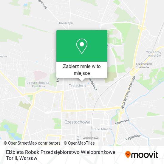 Mapa Elżbieta Robak Przedsiębiorstwo Wielobranżowe Torill