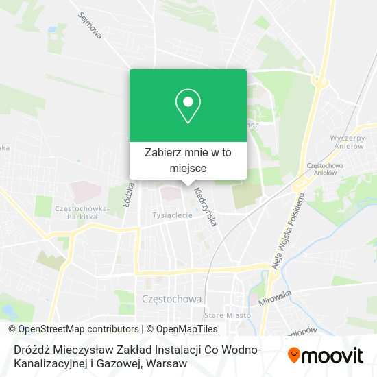 Mapa Dróżdż Mieczysław Zakład Instalacji Co Wodno-Kanalizacyjnej i Gazowej