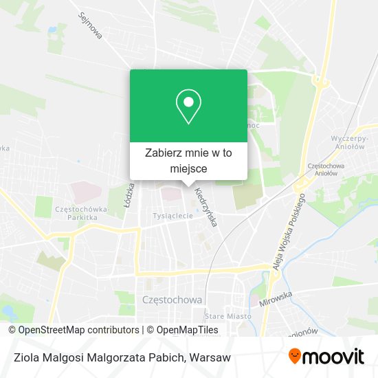 Mapa Ziola Malgosi Malgorzata Pabich