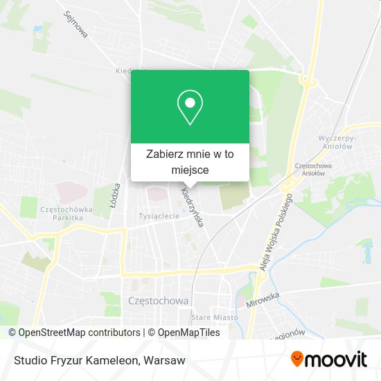 Mapa Studio Fryzur Kameleon