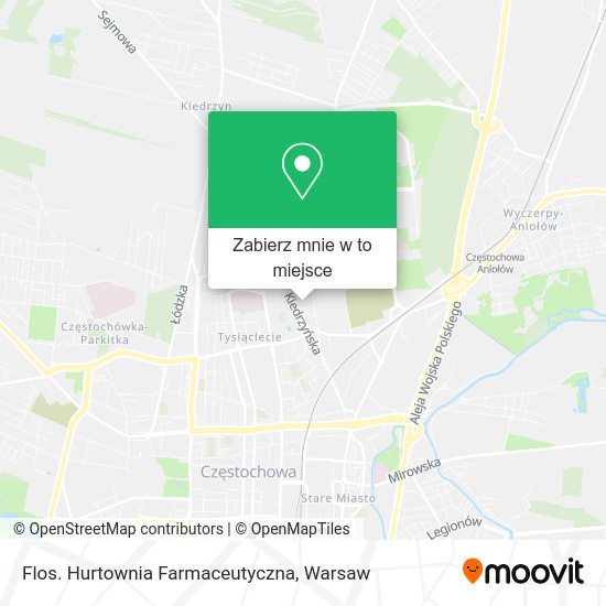 Mapa Flos. Hurtownia Farmaceutyczna