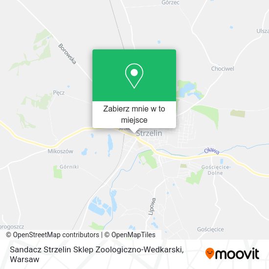 Mapa Sandacz Strzelin Sklep Zoologiczno-Wedkarski