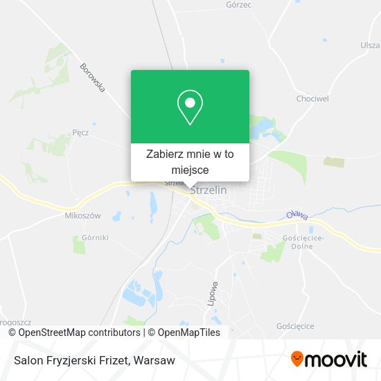 Mapa Salon Fryzjerski Frizet