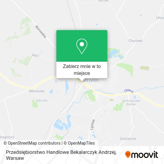 Mapa Przedsiębiorstwo Handlowe Bekalarczyk Andrzej