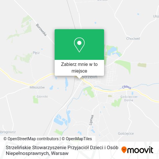 Mapa Strzelińskie Stowarzyszenie Przyjaciół Dzieci i Osób Niepełnosprawnych