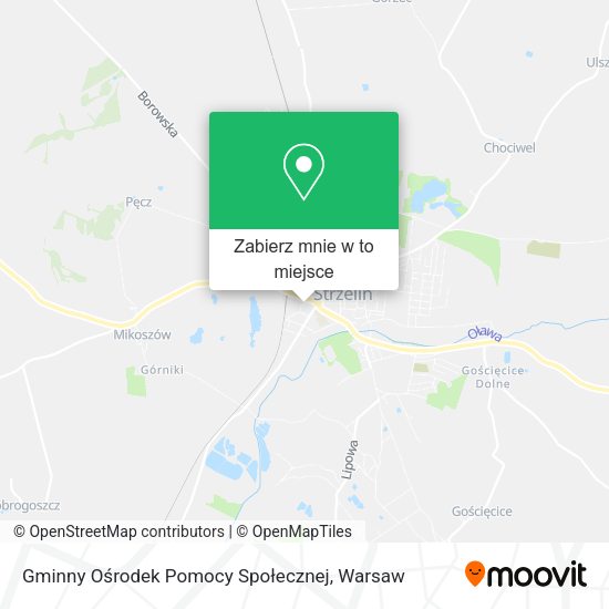 Mapa Gminny Ośrodek Pomocy Społecznej