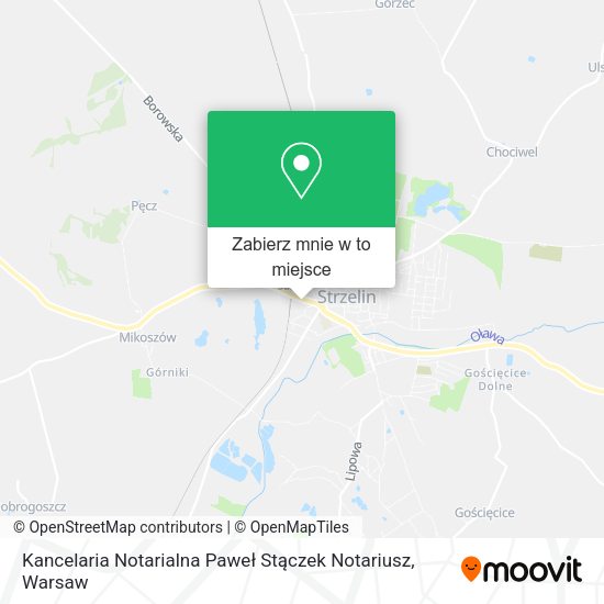 Mapa Kancelaria Notarialna Paweł Stączek Notariusz