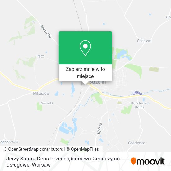 Mapa Jerzy Satora Geos Przedsiębiorstwo Geodezyjno Usługowe