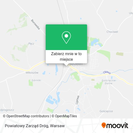 Mapa Powiatowy Zarząd Dróg