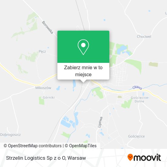 Mapa Strzelin Logistics Sp z o O