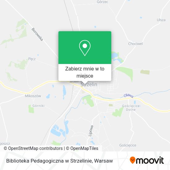 Mapa Biblioteka Pedagogiczna w Strzelinie