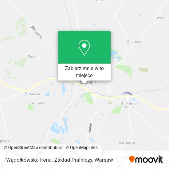 Mapa Wądołkowska Irena. Zakład Pralniczy