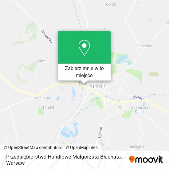 Mapa Przedsiębiorstwo Handlowe Małgorzata Błachuta