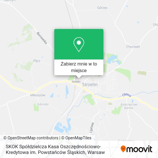 Mapa SKOK Spółdzielcza Kasa Oszczędnościowo-Kredytowa im. Powstańców Śląskich