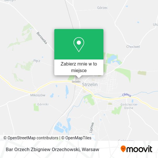 Mapa Bar Orzech Zbigniew Orzechowski