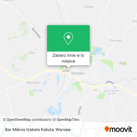 Mapa Bar Mikrus Izabela Kałuża