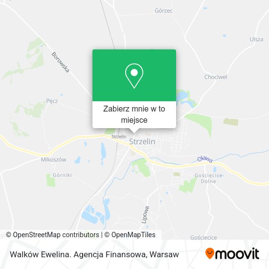 Mapa Walków Ewelina. Agencja Finansowa