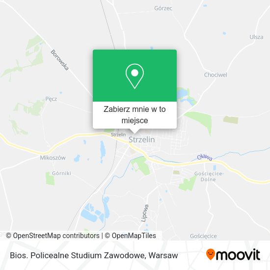 Mapa Bios. Policealne Studium Zawodowe