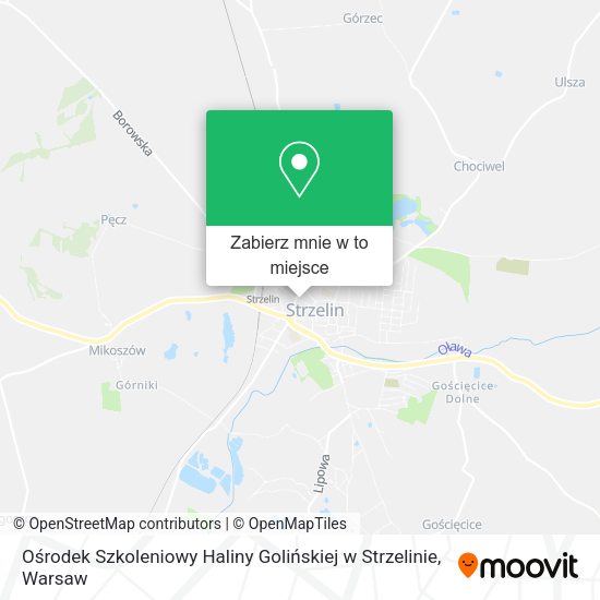 Mapa Ośrodek Szkoleniowy Haliny Golińskiej w Strzelinie