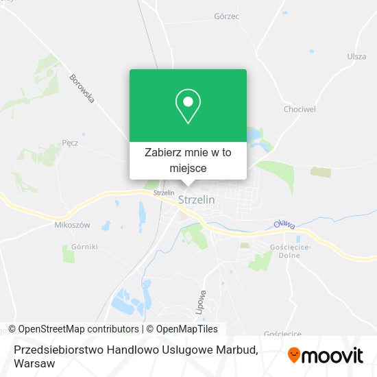 Mapa Przedsiebiorstwo Handlowo Uslugowe Marbud