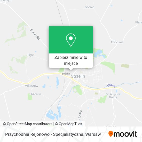 Mapa Przychodnia Rejonowo - Specjalistyczna