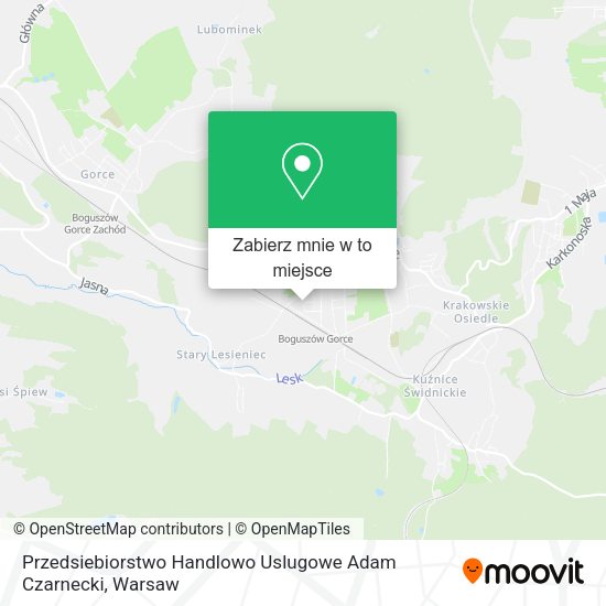 Mapa Przedsiebiorstwo Handlowo Uslugowe Adam Czarnecki