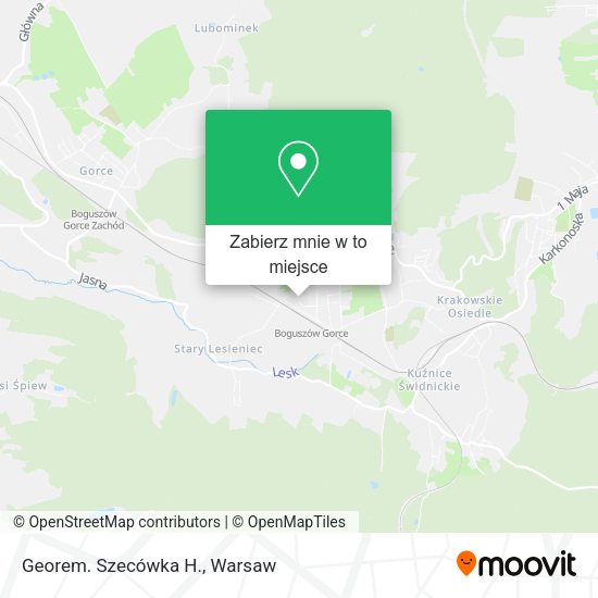 Mapa Georem. Szecówka H.