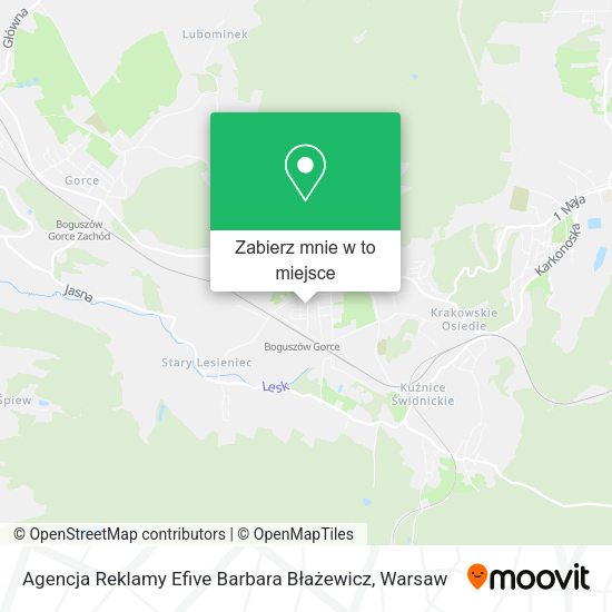 Mapa Agencja Reklamy Efive Barbara Błażewicz