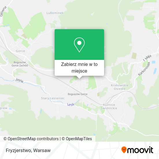 Mapa Fryzjerstwo