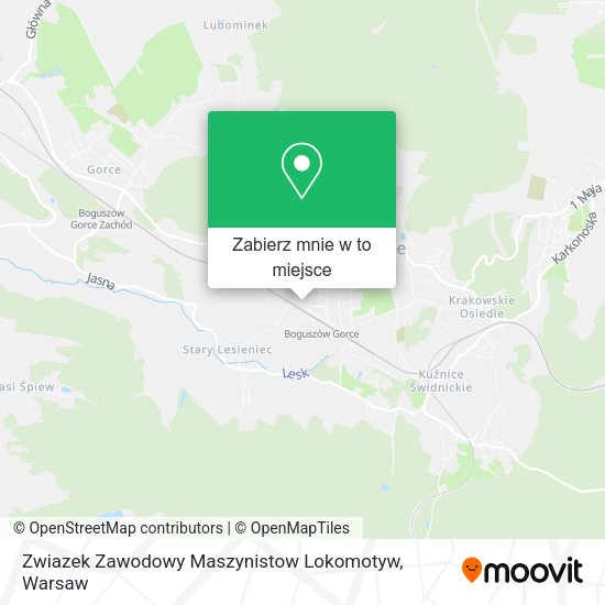 Mapa Zwiazek Zawodowy Maszynistow Lokomotyw