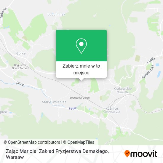 Mapa Zając Mariola. Zakład Fryzjerstwa Damskiego