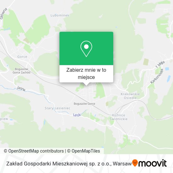 Mapa Zakład Gospodarki Mieszkaniowej sp. z o.o.