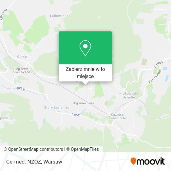 Mapa Cermed. NZOZ