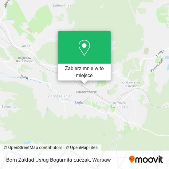 Mapa Bom Zakład Usług Bogumiła Łuczak