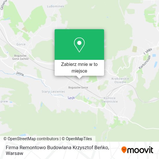 Mapa Firma Remontowo Budowlana Krzysztof Beńko