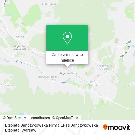 Mapa Elżbieta Janczykowska Firma El-Ta Janczykowska Elżbieta