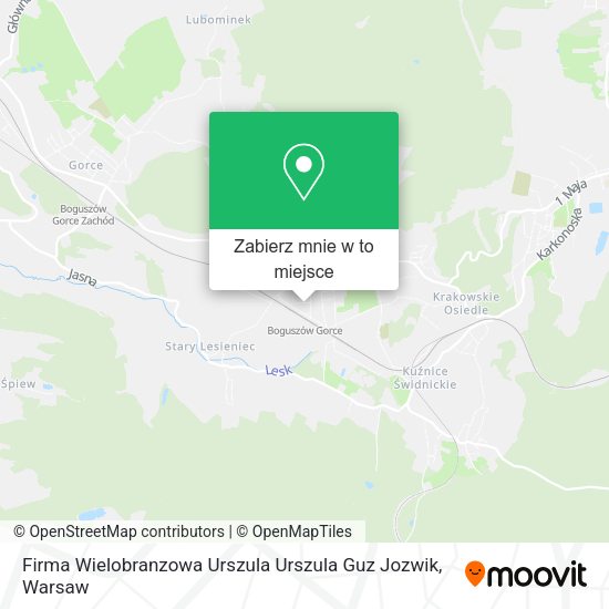 Mapa Firma Wielobranzowa Urszula Urszula Guz Jozwik