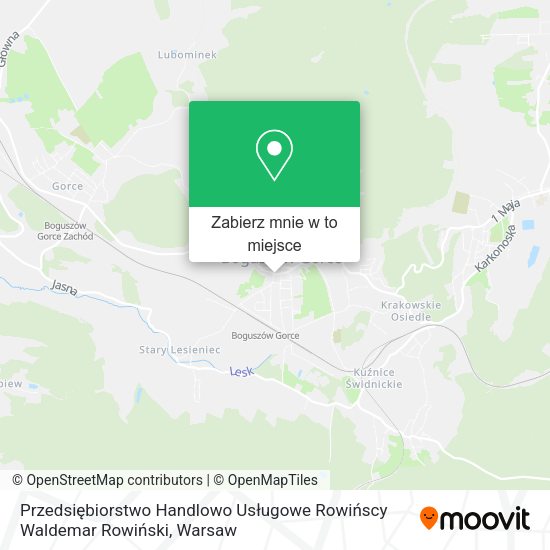 Mapa Przedsiębiorstwo Handlowo Usługowe Rowińscy Waldemar Rowiński