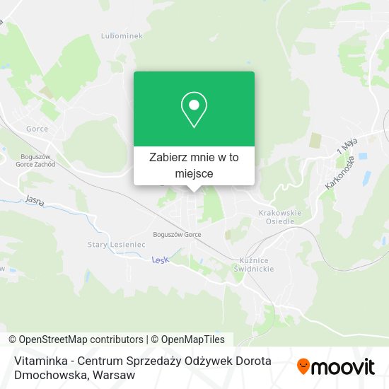 Mapa Vitaminka - Centrum Sprzedaży Odżywek Dorota Dmochowska