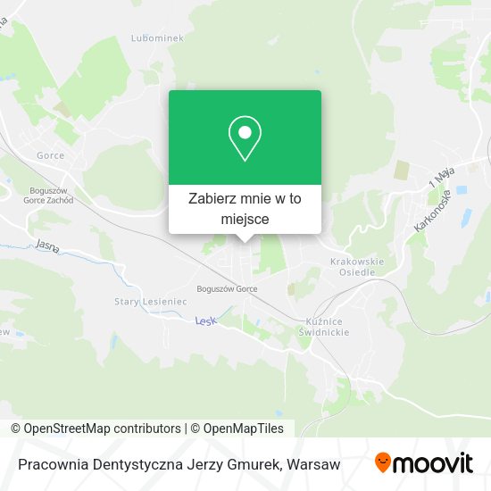 Mapa Pracownia Dentystyczna Jerzy Gmurek