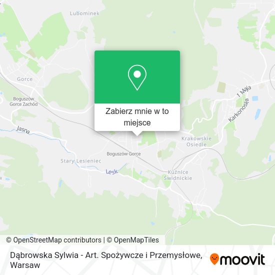 Mapa Dąbrowska Sylwia - Art. Spożywcze i Przemysłowe