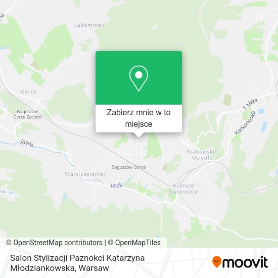 Mapa Salon Stylizacji Paznokci Katarzyna Młodziankowska