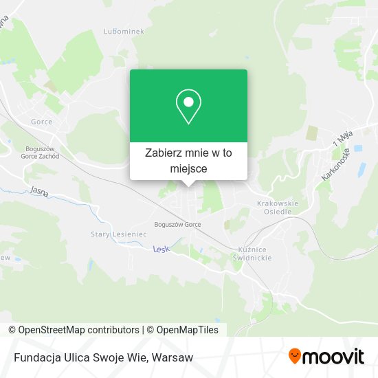 Mapa Fundacja Ulica Swoje Wie