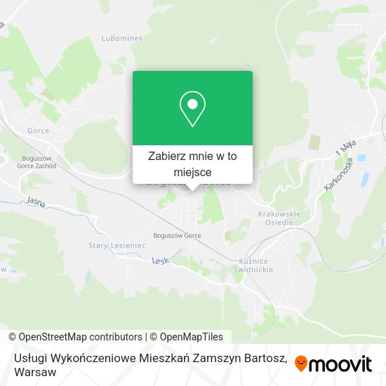 Mapa Usługi Wykończeniowe Mieszkań Zamszyn Bartosz